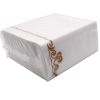 [100 Pack] Disposable Guest Towels Linen-Feel Paper Hand Towels;  Decorative Bathroom Hand Napkins for Kitchen; Weddings - Gold