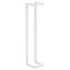 vidaXL Towel Rack White 4.9"x4.9"x23.6" Steel - White