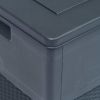 vidaXL Patio Storage Box 84.5 gal Anthracite - Anthracite