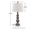 Ashley Mair Antique Black Casual Table Lamp (Set of 2) L276014