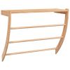 Towel Rack 23.6"x10"x19.3" Solid Wood Walnut - Brown
