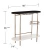 Dagney Wine/ Bar Table w/ Glassware Storage