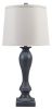 Ashley Samland Gray Blue Traditional Table Lamp (Set of 2) L208384