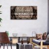 Canvas Wall Art for Living Room|Welcome to Our Home Sign|Framed Wall Art|Welcome Signs for Home Decor|Brown Canvas Prints Wall Picture