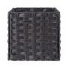 Melanie 3-Pc Foldable Woven Fiber Basket Set, Chocolate