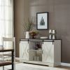 Buffet Sideboard/TV Stand / Storage Cabinet with 2 Sliding Barn Doors