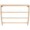 Towel Rack 23.6"x10"x19.3" Solid Wood Walnut - Brown