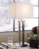 Ashley Aniela Silver Finish Contemporary Table Lamp (Set of 2) L204054