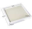 Square Shadow Box Picture Frame Linen Background Real Glass Front for Memorabilia;  Scrapbooking;  Keepsake;  12x12 - Gray