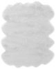 White Faux Fur Area Rug 6x7.5