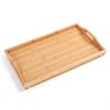 Simple Bamboo Tea Table, Bed Tray Table with Folding Legs, Serving Breakfast in Bed or Use As a TV Table, Laptop Computer Tray, Snack Tray with Moso N
