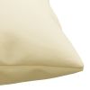 vidaXL Throw Pillows 4 pcs Cream 23.6"x23.6" Fabric