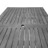 Renaissance Outdoor Patio Hand-scraped Wood Rectangular Dining Table with Curvy Legs - as Pic