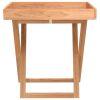 vidaXL Folding Tray Table 20.5"x14.2"x22.2" Solid Wood Walnut