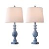 26" Bedside Nightstand Lamp with Dual USB Ports(Set of 2)