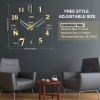 3 in 1 3D Frameless DIY Wall Clock Home Living Room Creative Wall Clock Acrylic Diy European Wall Stickers Decorative Wall Clock Watch Living Room Bed