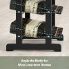 Wine Racks Freestanding Floor; 30 Bottles Wine Bottle Holder; 6-Tier Wine Storage Display Shelves for Kitchen;  Living Room;  Wine Cellar;  Bar
