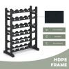 Wine Racks Freestanding Floor; 30 Bottles Wine Bottle Holder; 6-Tier Wine Storage Display Shelves for Kitchen;  Living Room;  Wine Cellar;  Bar