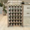 Wine Racks Freestanding Floor; 30 Bottles Wine Bottle Holder; 6-Tier Wine Storage Display Shelves for Kitchen;  Living Room;  Wine Cellar;  Bar