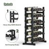 Wine Racks Freestanding Floor; 30 Bottles Wine Bottle Holder; 6-Tier Wine Storage Display Shelves for Kitchen;  Living Room;  Wine Cellar;  Bar