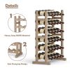 Wine Racks Freestanding Floor; 30 Bottles Wine Bottle Holder; 6-Tier Wine Storage Display Shelves for Kitchen;  Living Room;  Wine Cellar;  Bar