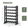 Wine Racks Freestanding Floor; 30 Bottles Wine Bottle Holder; 6-Tier Wine Storage Display Shelves for Kitchen;  Living Room;  Wine Cellar;  Bar